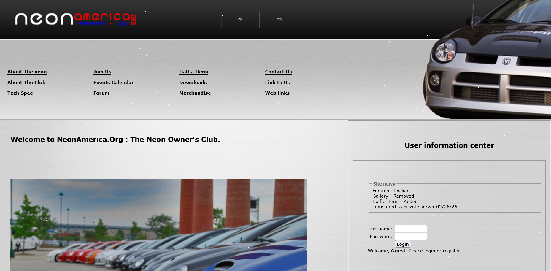 Neon America website screenshot